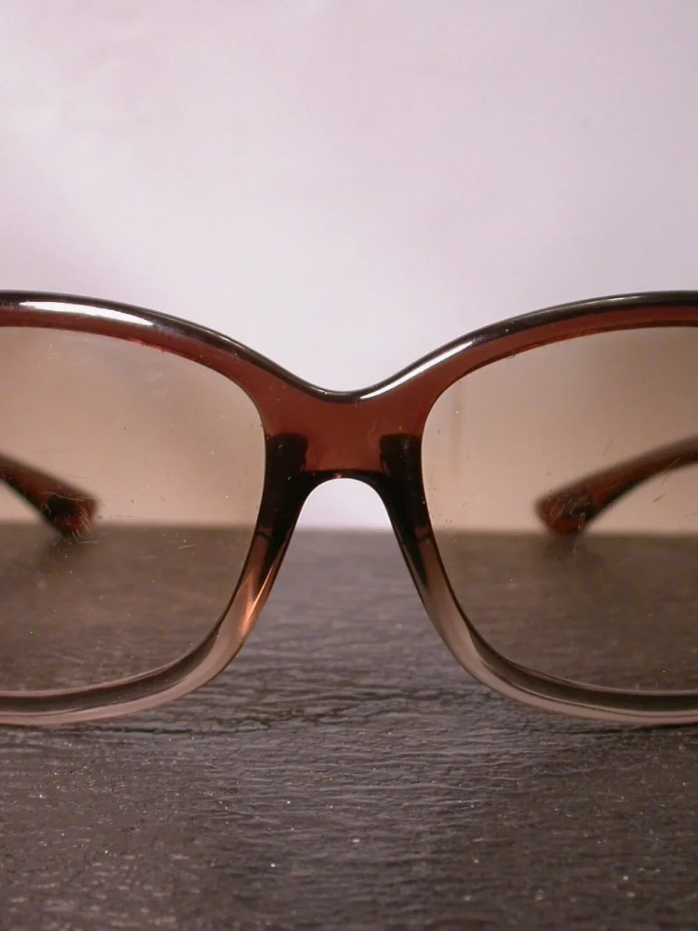 Tom Ford Amber Fade Clear Round Sunglasses Italy FRAME ONLY
